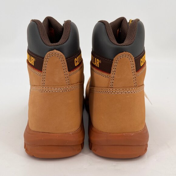 Caterpillar Outline ST Steel Toe Work Boot Size 10 Honey Full Grain Leather - Picture 3 of 16